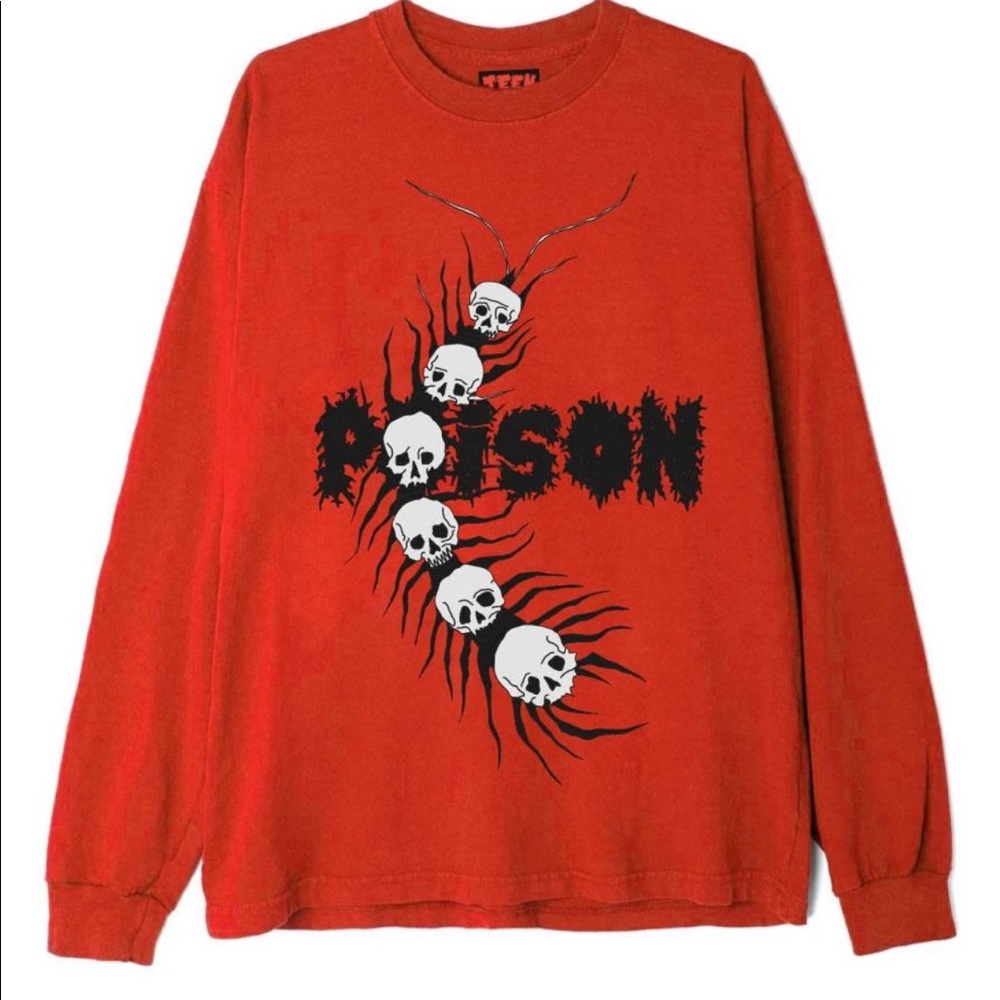 red skull centipede long sleeve